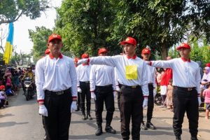 Gerak Jalan Pondok Blawe Raih Prestasi di Kecamatan Purwoasri